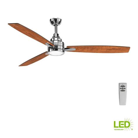Ceiling fan lighting assemblies come in a variety of styles. Progress Lighting Gaze Collection 60 in. LED Indoor ...