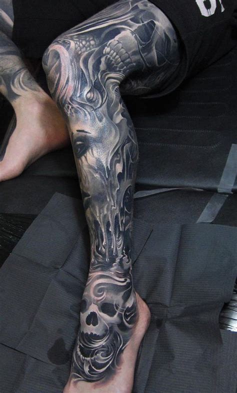50 Amazing Calf Tattoos Mangas tatuajes Tatuajes asiáticos y