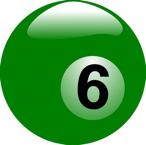 Billiard Ball Number 6 As An Illustration Free Image Download