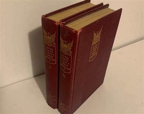 1905 Little Visits With Great Americans Complete Two Volume Set