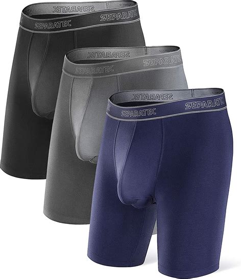 Separatec Mens Dual Pouch Underwear Micro Modal 8 Ultra Soft Comfort