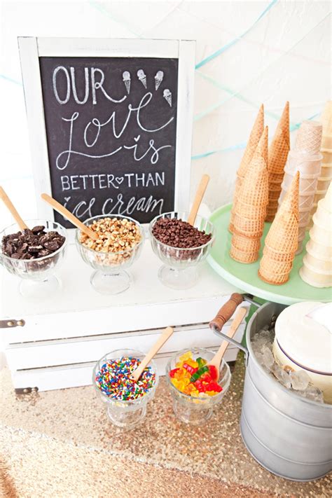 Top Of Ice Cream Bar Ideas Wedding Elisfybl