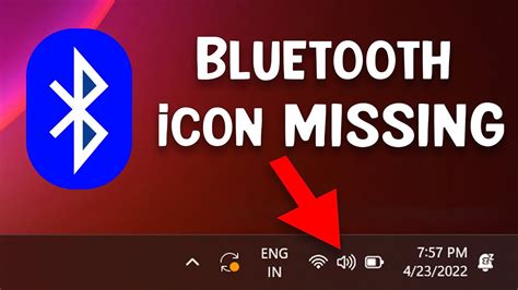 How To Fix Bluetooth Icon Missing On Windows 11 Taskbar Youtube