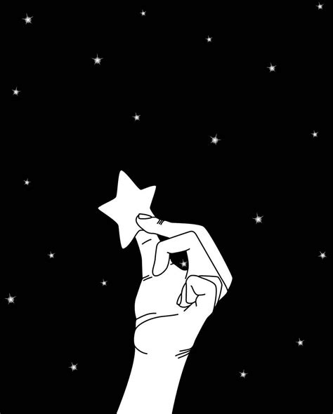 Reach For The Sky And Grab It Black And White Illustration By Yours
