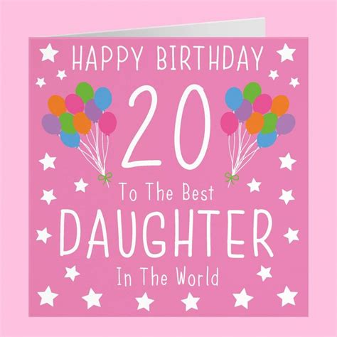 142 Happy 20th Birthday Daughter Wishes 90 Lovehome