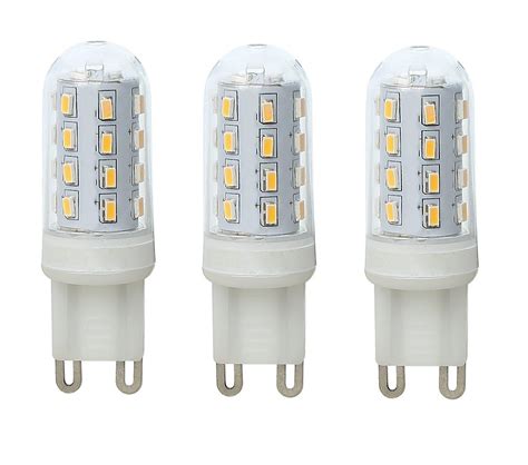 Set Of 3 X 3w Led G9 Light Bulbs