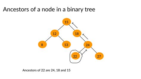 Find All The Ancestors Of A Given Node In A Binary Tree Faceprep