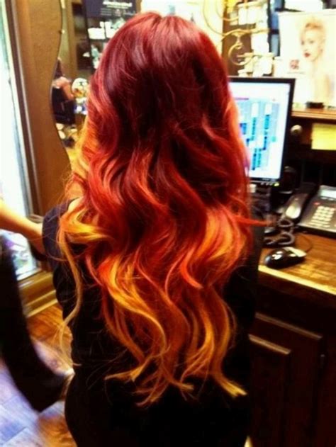 Fire Red Ombre Hair Hair Colors Ideas Image 2024340 By Patrisha On