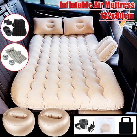 Car Air Inflatable Travel Mattress Bed Universal For Back Seat Multi Functional Sofa Pillow
