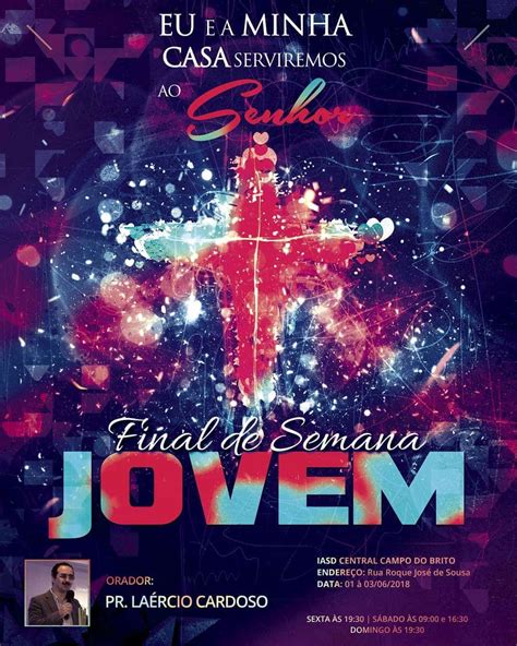 Design Gráfico Para Igrejas Viver Com Cristo Igreja Cartaz De