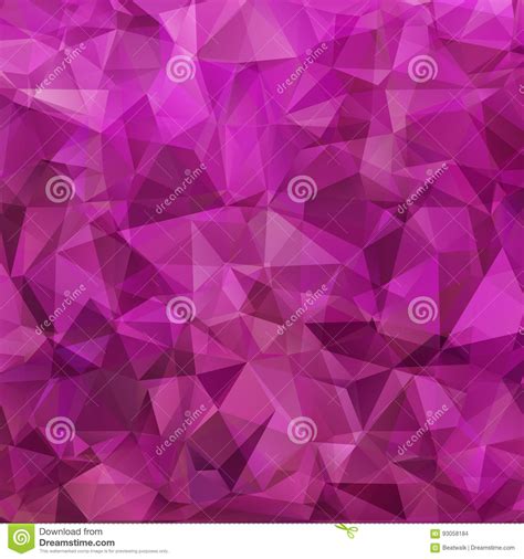 Abstract Purple Triangles Background Stock Vector Illustration Of