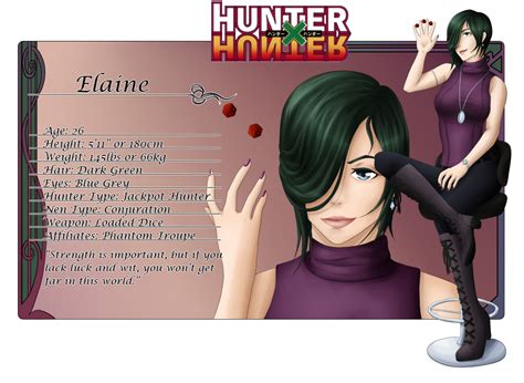 Hunter X Hunter Elaine By Tigerbites On Deviantart Hunter X Hunter Hunter Anime Oc