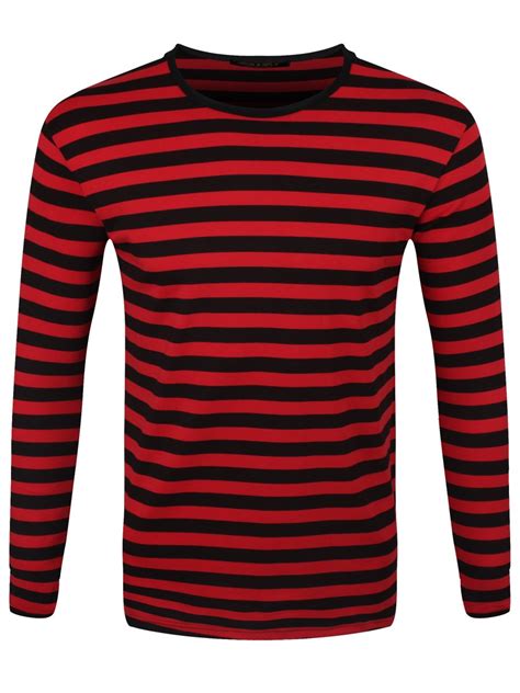Run And Fly Striped Red And Black Long Sleeved T Shirt Buy Online At