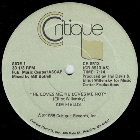 Kim Fields He Loves Me He Loves Me Not 1985 Vinyl Discogs