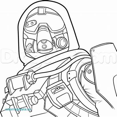 Destiny Hunter Drawing Draw Pages Drawings Character