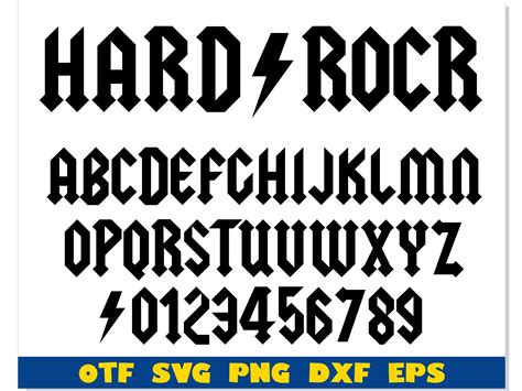 Hard Rock Font Ttf Hard Rock Font Svg Rock Font Png Rock Etsy Hong Kong
