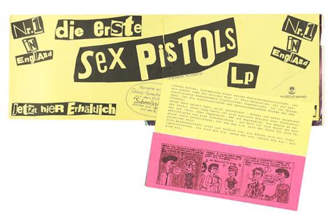 bonhams sex pistols an ariola press pack banner 1977