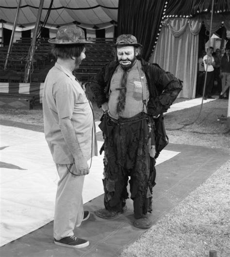 Florida Memory Ringling Clown Emmett Kelly Right With Garry Moore During Rehearsal For Garry