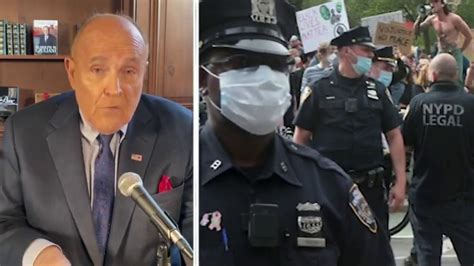 Rudy Giuliani Defund Police Terrible Reaction To Police Wrongdoing