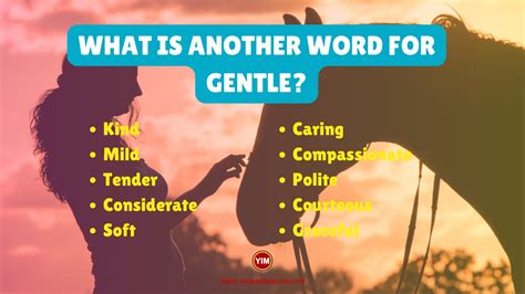 What Is Another Word For Gentle Sentences Antonyms And Synonyms For