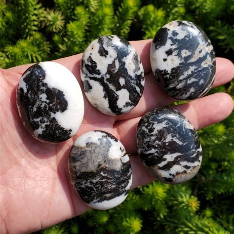 Zebra Jasper Palm Stones Soap Stones Zebra Jasper Marble Etsy