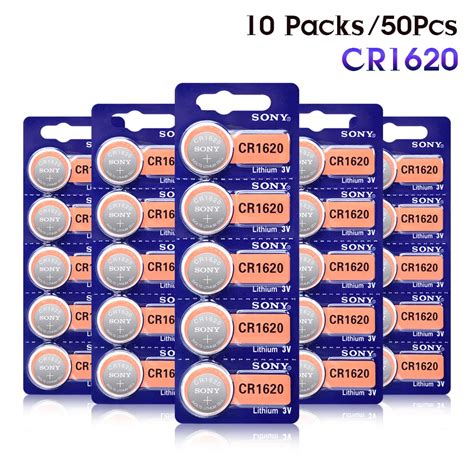 Pcs Lot Sony Cr Button Cell Batteries For Watch V Lithium Battery