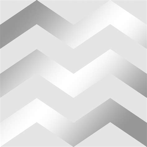 I Love Wallpaper Chevron Geometric Wallpaper Grey Silver