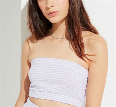 Uo Truce Gingham Tube Top Urban Outfitters