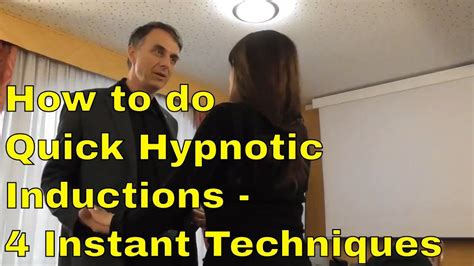 How To Do Quick Hypnotic Inductions 4 Types Of Deeper And Faster Hypnoti Learn Hypnosis