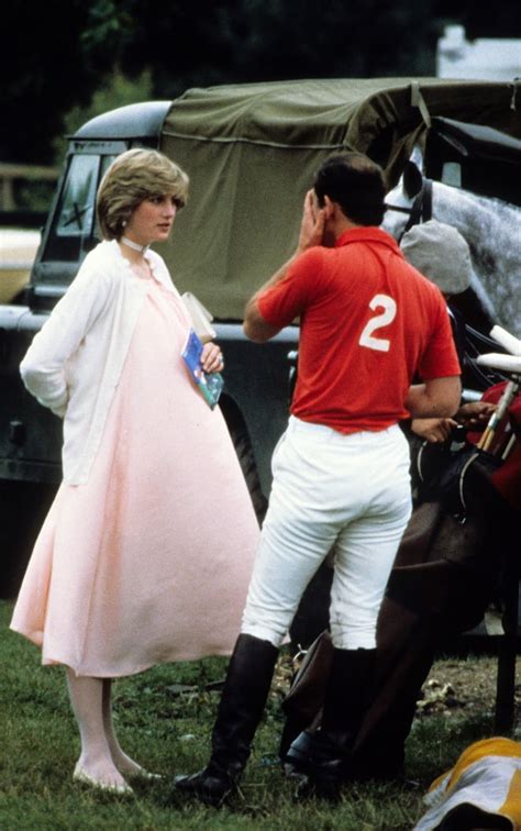 A Very Pregnant Princess Diana Chatted With Prince Charles During A