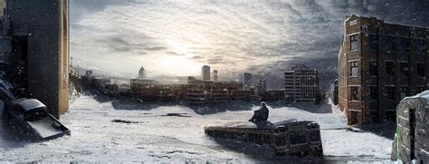 Post Apocalyptic Digital Art Winter Wallpapers Hd