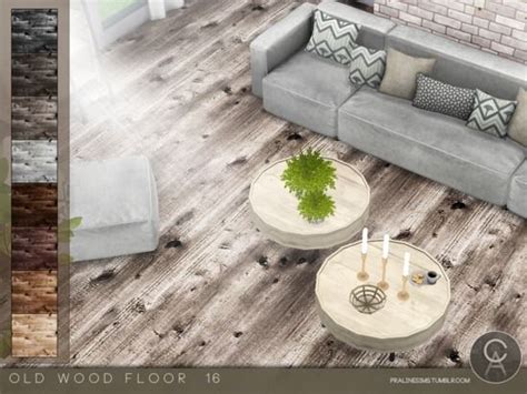 By Pralinesims Found In Tsr Category Sims 4 Floors Old Wood Floors