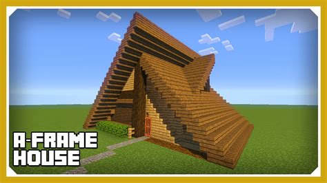 Easy minecraft builds for survival. Minecraft: How To Build An A Frame House Tutorial (Easy ...