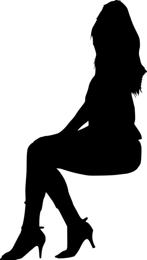 Silhouette Person Sitting Silhouette Png Png Image C48