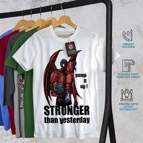 wellcoda gym devil satan horror mens t shirt graphic design printed tee ebay