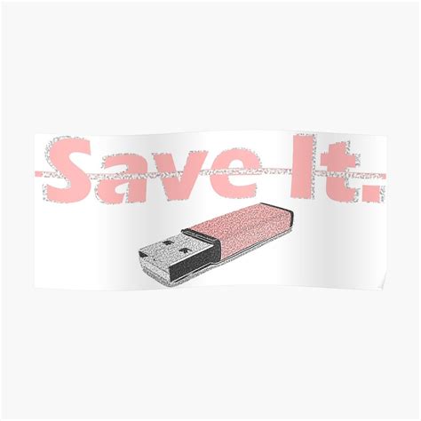 Usb Save It Blingee Aesthetic Poster By Y2k Com Poster Save Shop Design