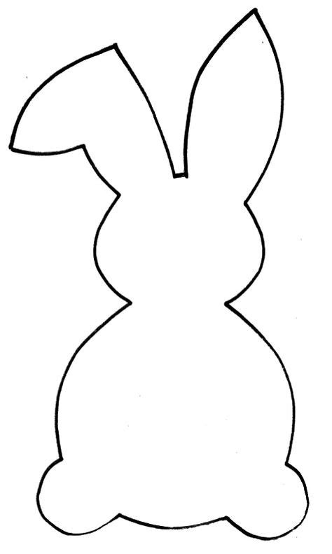 Easter Bunny Cutout Template Easter Bunny Template Bunny Templates