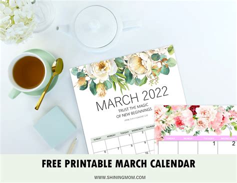 Free Printable March 2022 Calendar 12 Awesome Designs Laptrinhx News