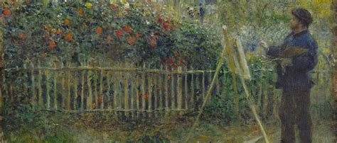 Claude Monet Painting In His Garden At Argenteuil Pierre Auguste Renoir