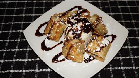This search takes into account your taste preferences. Egg Roll Wrap Dessert Recipe - YouTube