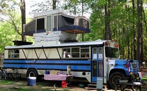 School Bus Pop Up Camper Wacky Rv Mash Ups