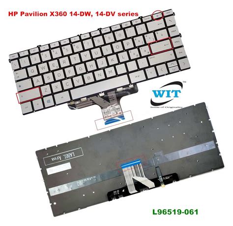 Laptop Keyboard For Hp Pavilion X360 14 Dw And Hp Pavilion X360 14 Dv