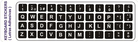 Letras Adhesivas Para Teclado Pc-portatil En Español - Bs. 180.000,00