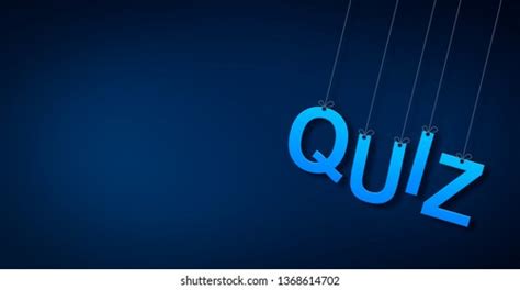 Ilustrasi Stok Quiz Blue Word Text On Dark 1368614702 Shutterstock
