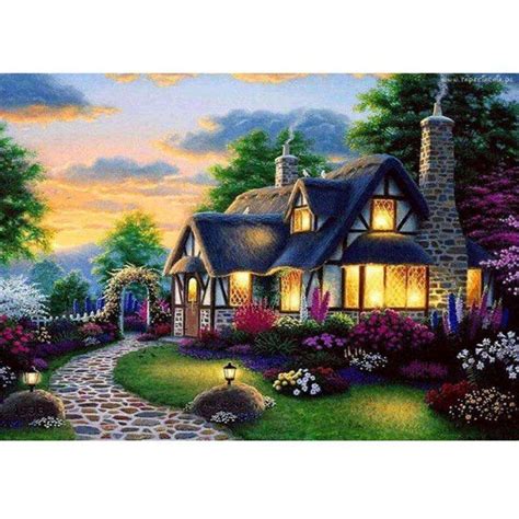 5d Diamond Embroidery Diy Painting Country Scenery Road Cross Stitch