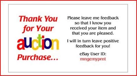 Find the right words to express thank you for being a loyal customer. Really Simple Business Ideas: Ebay Thank You Card Template