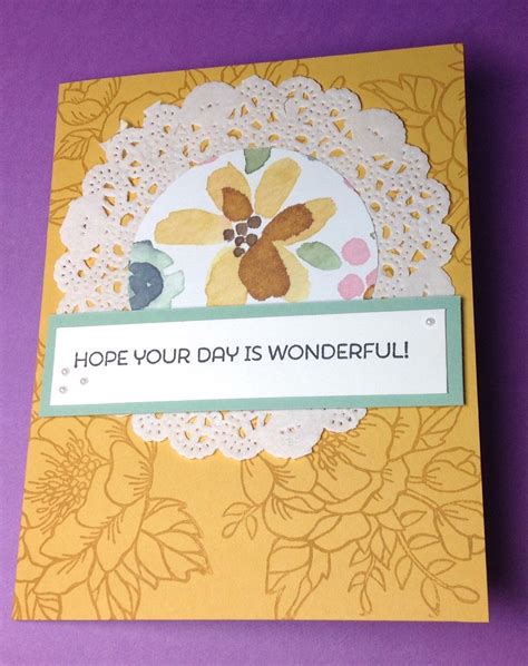 Floral Just Because Greeting Card Flowers And Lace Card Etsy