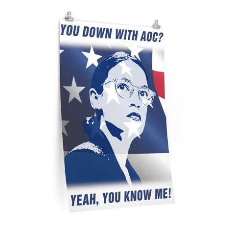 You Down With Aoc Posters Etsy