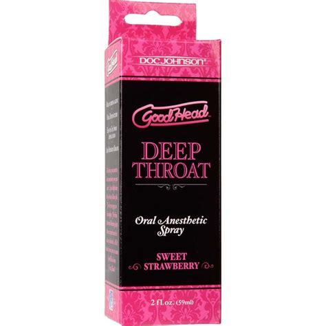 Goodhead Deep Throat Oral Sex Aid Spray 2 Fl Oz 59 Ml Sweet Strawberry