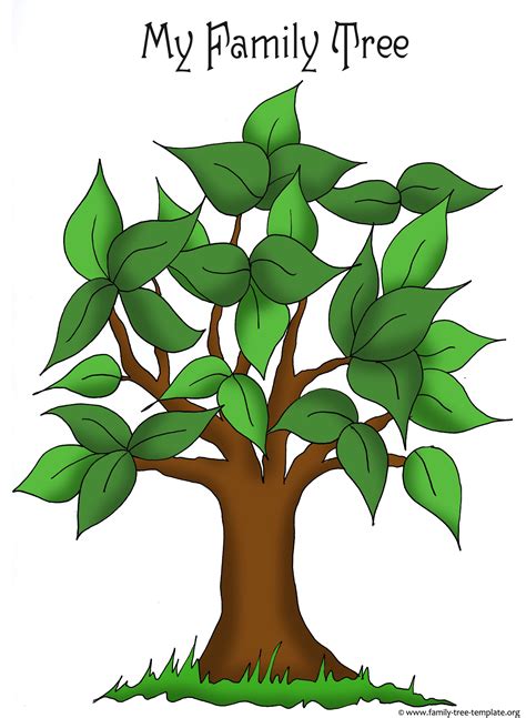 Apple tree outline drawing images, pictures. Family Tree Templates & Genealogy Clipart for Your ...